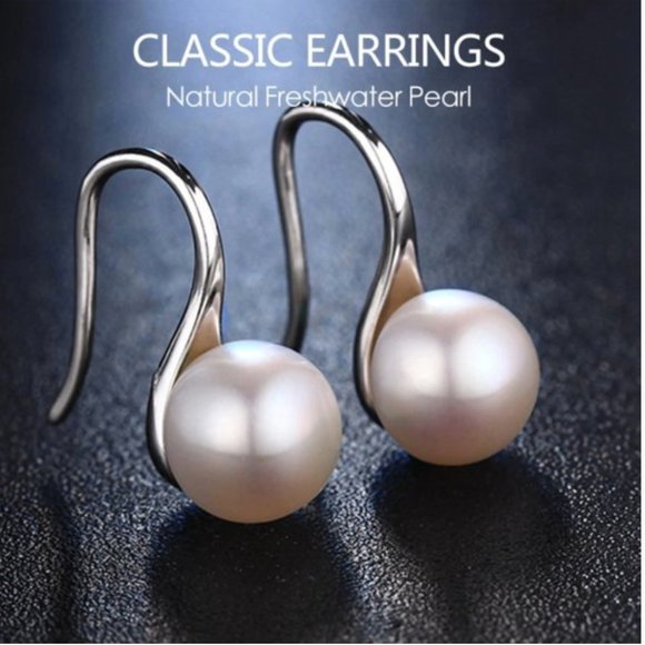 Jewelry - Natural Freshwater Pearl Earrings S925